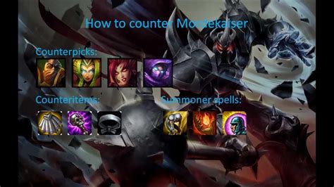 The percent shown is the enemy champion's counter rating against Mordekaiser. . Mordekaiser counter